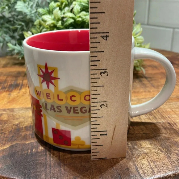 STARBUCKS You Are Here Collection Las Vegas 14oz Coffee Tea Cup Mug Red White - Picture 7 of 8